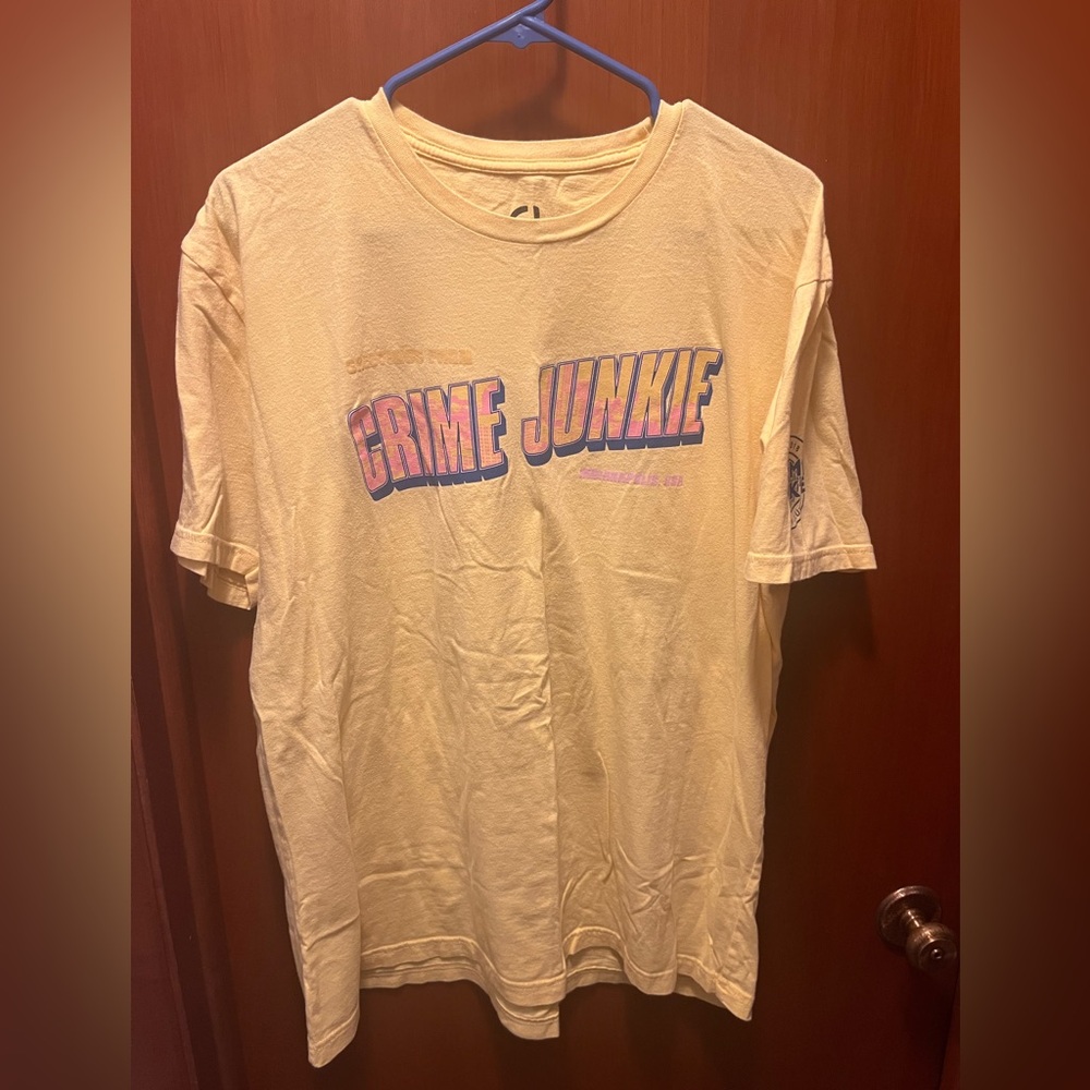 Crime Junkie Fan Club Yellow T-Shirt